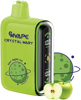 Mvape Crystal Mary 20K Puff Sour Apple ice