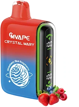 Mvape Crystal Mary 20K Puff Strawberry Blue Raspberry